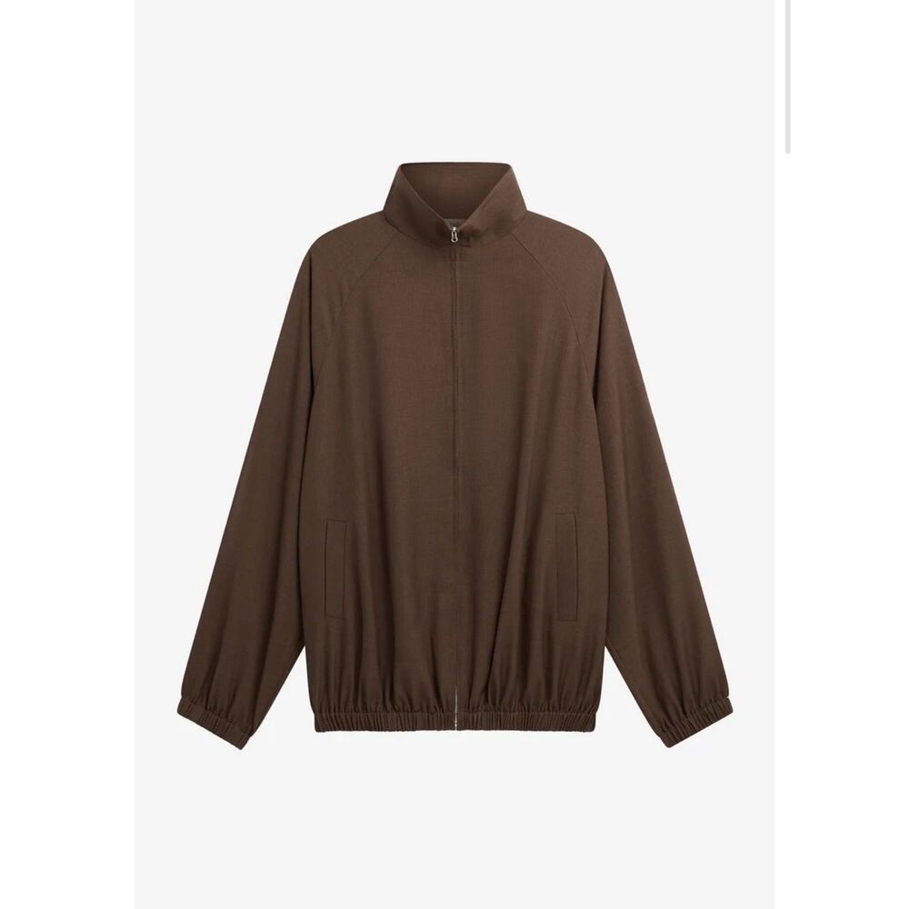 Nwt The Frankie Shop Baxter Oversized Jacket In Brown — image 8 of 8
